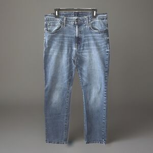 Nautica Men 34x31 Straight Slim Jeans Blue Stretch Denim Casual Tactile Wash